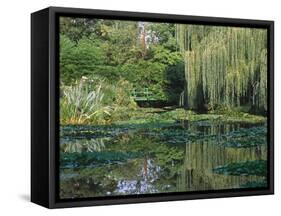 Claude Monet's Garden Pond in Giverny, France-Charles Sleicher-Framed Stretched Canvas