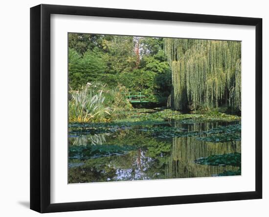Claude Monet's Garden Pond in Giverny, France-Charles Sleicher-Framed Premium Photographic Print