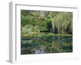 Claude Monet's Garden Pond in Giverny, France-Charles Sleicher-Framed Premium Photographic Print