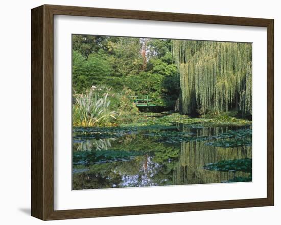 Claude Monet's Garden Pond in Giverny, France-Charles Sleicher-Framed Photographic Print