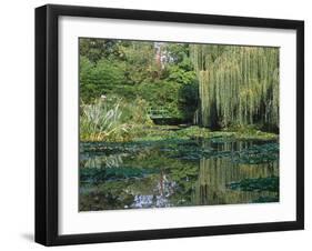 Claude Monet's Garden Pond in Giverny, France-Charles Sleicher-Framed Photographic Print