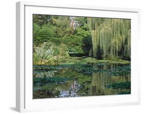 Claude Monet's Garden Pond in Giverny, France-Charles Sleicher-Framed Photographic Print