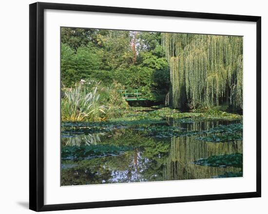 Claude Monet's Garden Pond in Giverny, France-Charles Sleicher-Framed Photographic Print