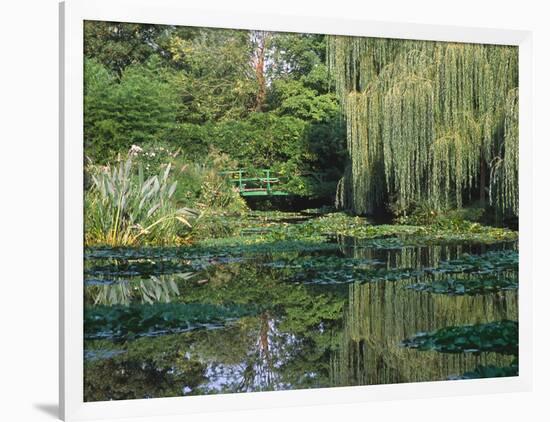 Claude Monet's Garden Pond in Giverny, France-Charles Sleicher-Framed Photographic Print