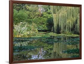 Claude Monet's Garden Pond in Giverny, France-Charles Sleicher-Framed Photographic Print