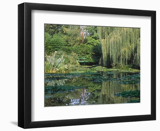 Claude Monet's Garden Pond in Giverny, France-Charles Sleicher-Framed Photographic Print