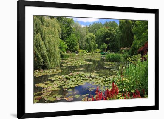 Claude Monet's Water Garden in Giverny, Department of Eure, Upper Normandy, France-null-Framed Art Print