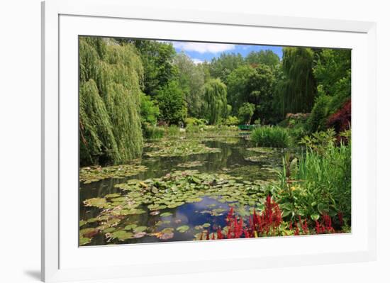 Claude Monet's Water Garden in Giverny, Department of Eure, Upper Normandy, France-null-Framed Art Print