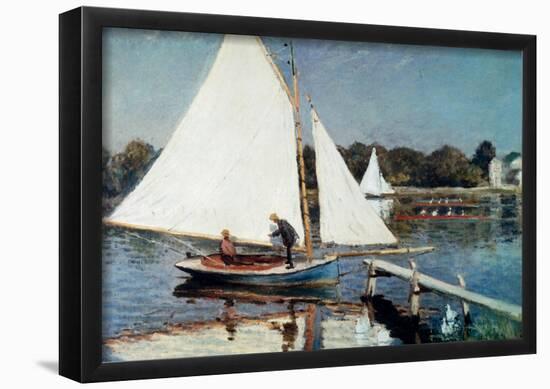 Claude Monet Sailing at Argenteuil Art Print Poster-null-Framed Poster