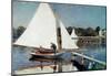 Claude Monet Sailing at Argenteuil Art Print Poster-null-Mounted Poster