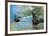 Claude Monet Seascape-Claude Monet-Framed Art Print