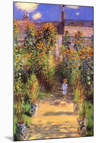 Claude Monet Seine Bank at Vetheuil-Claude Monet-Mounted Art Print