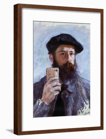 Claude Monet Selfie Portrait-null-Framed Poster