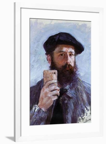 Claude Monet Selfie Portrait-null-Framed Poster