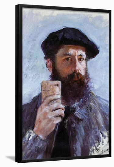 Claude Monet Selfie Portrait-null-Framed Poster