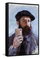 Claude Monet Selfie Portrait-null-Framed Stretched Canvas