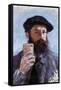 Claude Monet Selfie Portrait-null-Framed Stretched Canvas