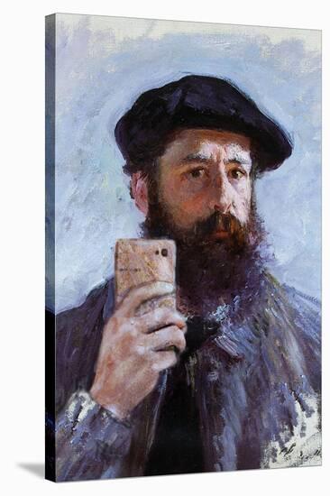 Claude Monet Selfie Portrait-null-Stretched Canvas