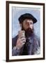 Claude Monet Selfie Portrait-null-Framed Art Print