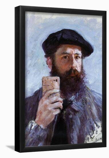 Claude Monet Selfie Portrait-null-Framed Poster
