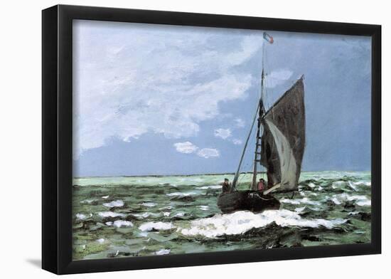 Claude Monet Storm Art Print Poster-null-Framed Poster
