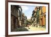 Claude Monet Street of Bavolle-Claude Monet-Framed Art Print