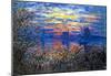 Claude Monet Sunset on the Seine Art Print Poster-null-Mounted Poster
