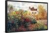 Claude Monet The Artist's Garden Art Print Poster-Claude Monet-Framed Poster