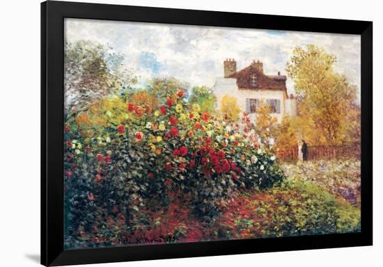 Claude Monet The Artist's Garden Art Print Poster-Claude Monet-Framed Poster