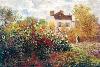 Claude Monet The Artist's Garden Art Print Poster-Claude Monet-Lamina Framed Poster