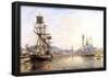 Claude Monet The Honfleur Port 2 Art Print Poster-null-Framed Poster