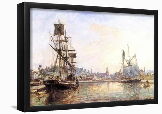 Claude Monet The Honfleur Port 2 Art Print Poster-null-Framed Poster