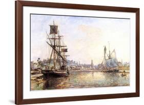 Claude Monet - The Honfleur Port 2 --Claude Monet-Framed Art Print