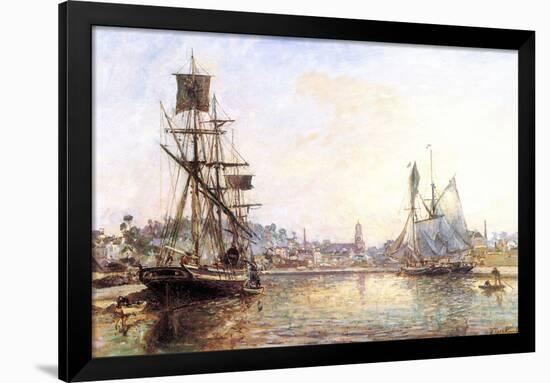 Claude Monet - The Honfleur Port 2 --Claude Monet-Framed Art Print