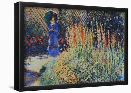 Claude Monet The Peasant Wife's Garden Art Print Poster-null-Framed Poster