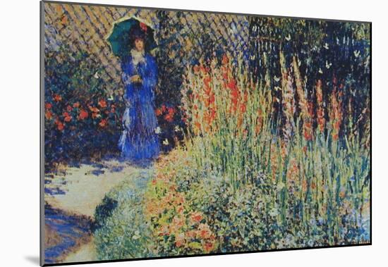Claude Monet The Peasant Wife's Garden Art Print Poster-null-Mounted Poster