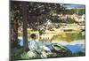 Claude Monet The River at Bennecourt Art Print Poster-null-Mounted Poster