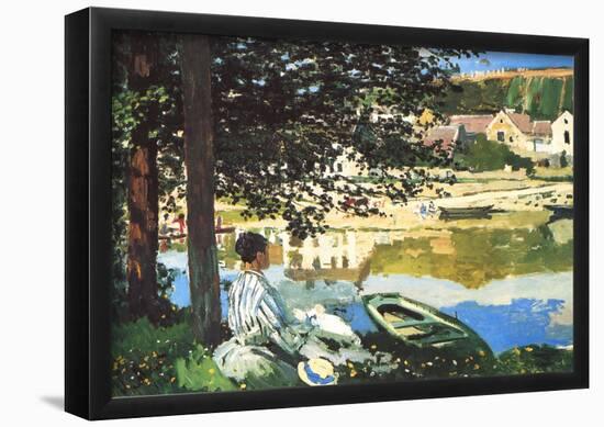 Claude Monet The River at Bennecourt Art Print Poster-null-Framed Poster