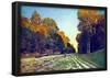 Claude Monet The Road from Chailly to Fontainebleau Art Print Poster-null-Framed Poster