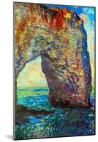 Claude Monet The Rocky Cliffs of Etretat La Porte Man 2 Art Print Poster-null-Mounted Poster