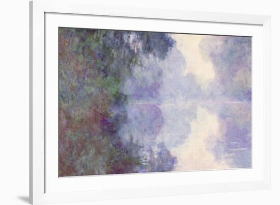 Claude Monet The Seine at Giverny Morning Mist-Claude Monet-Framed Art Print