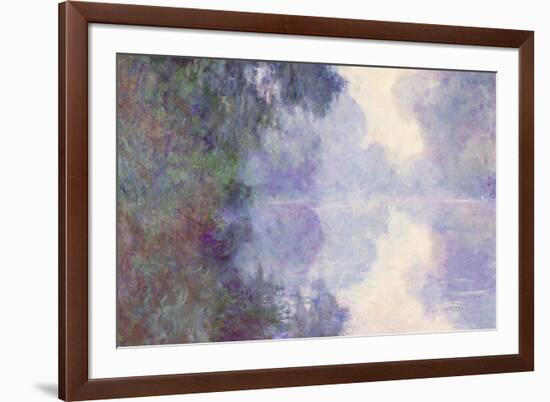 Claude Monet The Seine at Giverny Morning Mist-Claude Monet-Framed Art Print