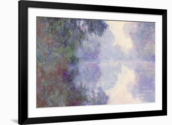 Claude Monet The Seine at Giverny Morning Mist-Claude Monet-Framed Art Print