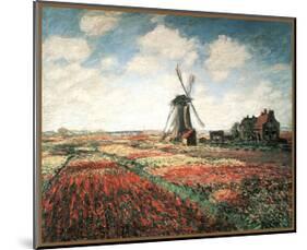 Claude Monet (Tulip Fields) Art Print Poster-null-Mounted Poster