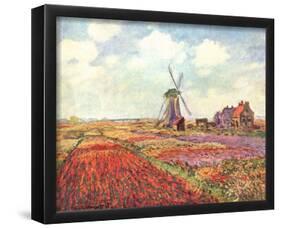 Claude Monet (Tulips of Holland) Art Poster Print-null-Framed Poster