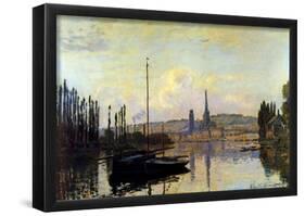 Claude Monet View of Rouen Art Print Poster-null-Framed Poster