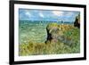 Claude Monet Walk on the Cliffs-Claude Monet-Framed Art Print