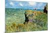 Claude Monet Walk on the Cliffs-Claude Monet-Mounted Art Print