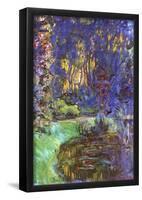 Claude Monet (Water Garden at Giverny) Art Poster Print-null-Framed Poster