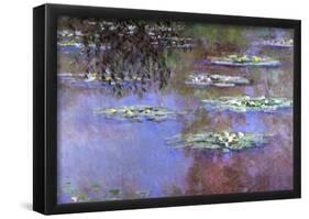 Claude Monet Water-Lilies 4 Art Print Poster-null-Framed Poster